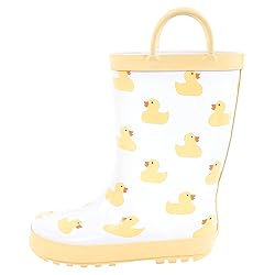 Hudson Baby Kids Rain Boots, Duck, 12 US Unisex
