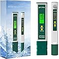 Yewhick Digital pH and TDS Meter Combo, High Accuracy 0.01 Water Quality Tester and 3-in-1 TDS and EC Meter, PPM and µS Meter for Water, Practical Water Testing Kit