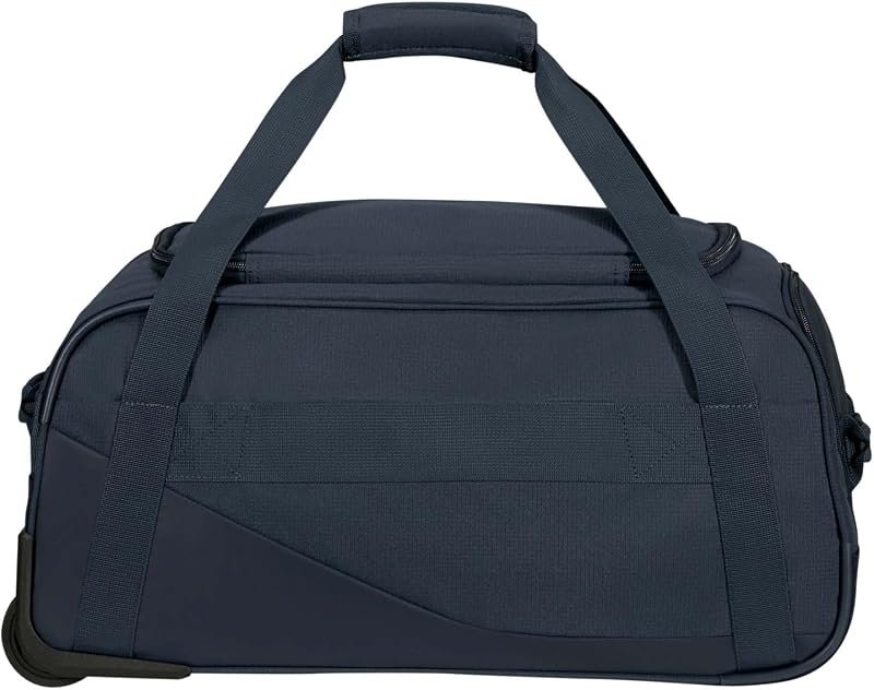 City Racer - Borsone con Ruote 55 cm, 50 L - Bagaglio a Mano con Ampio Spazio e Scomparto Scarpe - Idrorepellente, Smart Sleeve, Resistente - Blu (Navy)