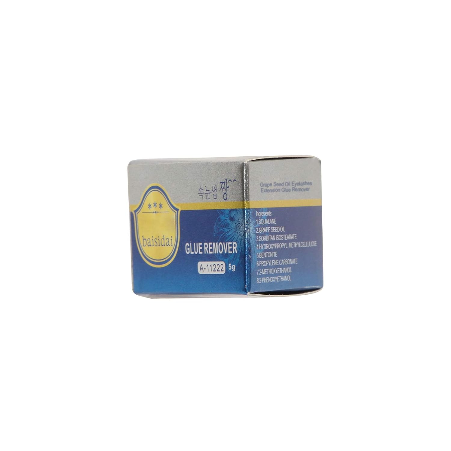 Baisidai Professional Grape Seed Oil Glue Remover Lashes Eyelash Extension Cleaner 5g : Beauty