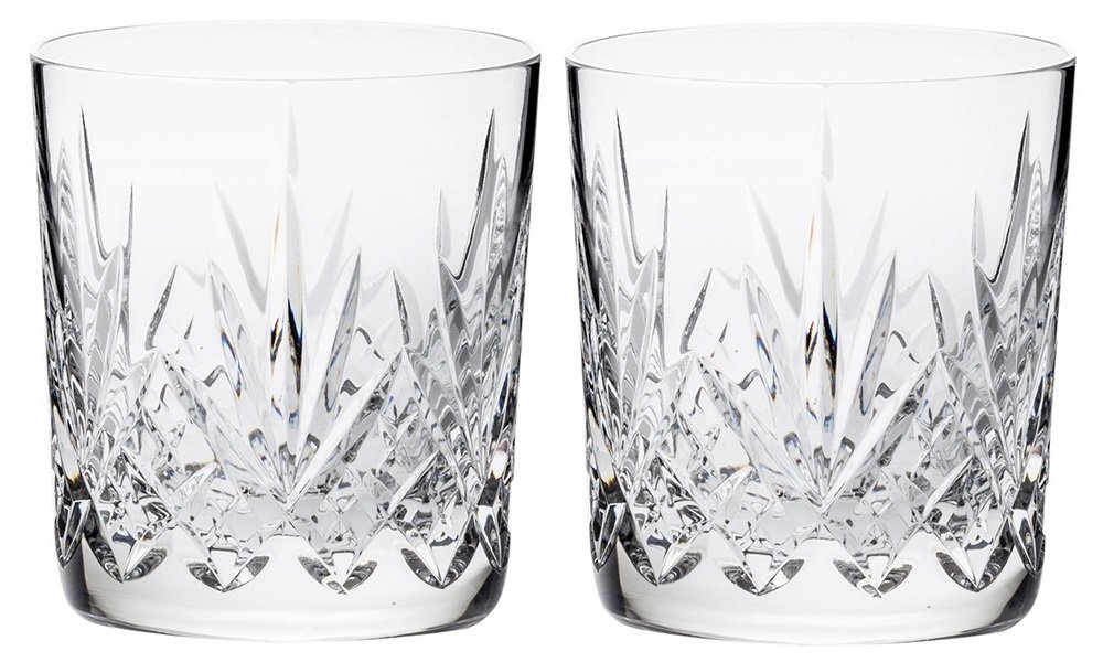 Royal Scot Crystal - Highland - x2 Large Tumblers - Boxed