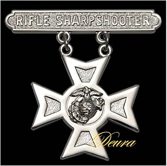 Amazon: USMC US Marine Corps Qualification Badge Rifle Sharpshooter