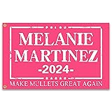 Melanie Flag Pink 3x5 Ft Funny Man Cave Wall