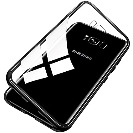 Conie MC35167 Magnetic Case Kompatibel mit Samsung Galaxy S7 Edge, Magnet Hülle Bumper Magnetische Schutzhülle Handy Rückseit
