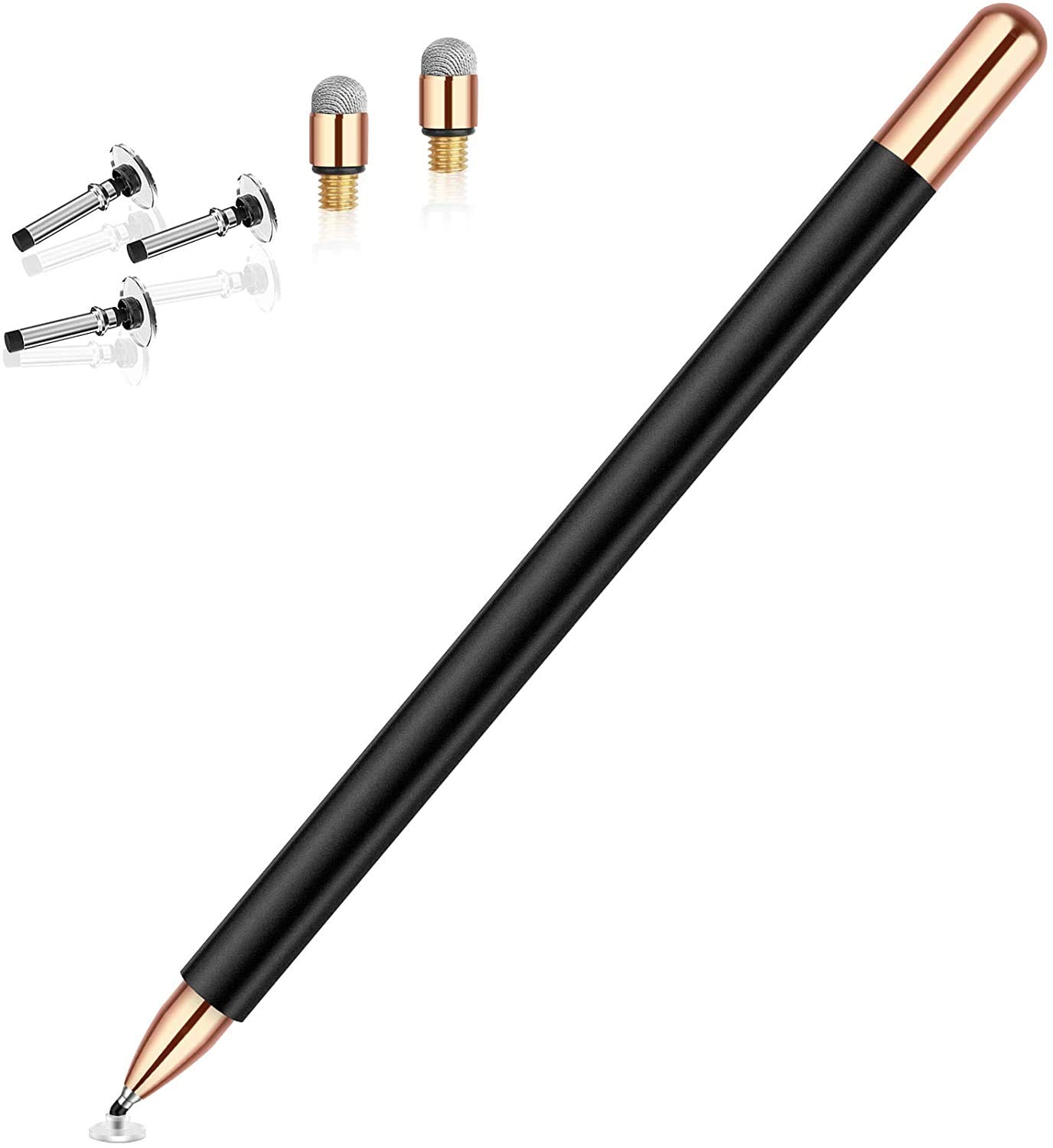 MEKO Stylus Pen for iPad, Capacitive Touchscreen Pencil Magnetic Cap, High Sensitivity & Fine Point Universal for/iPhone/iPad Pro/mini/Air/Android/Microsoft/and All Other Devices (Black) — image 1