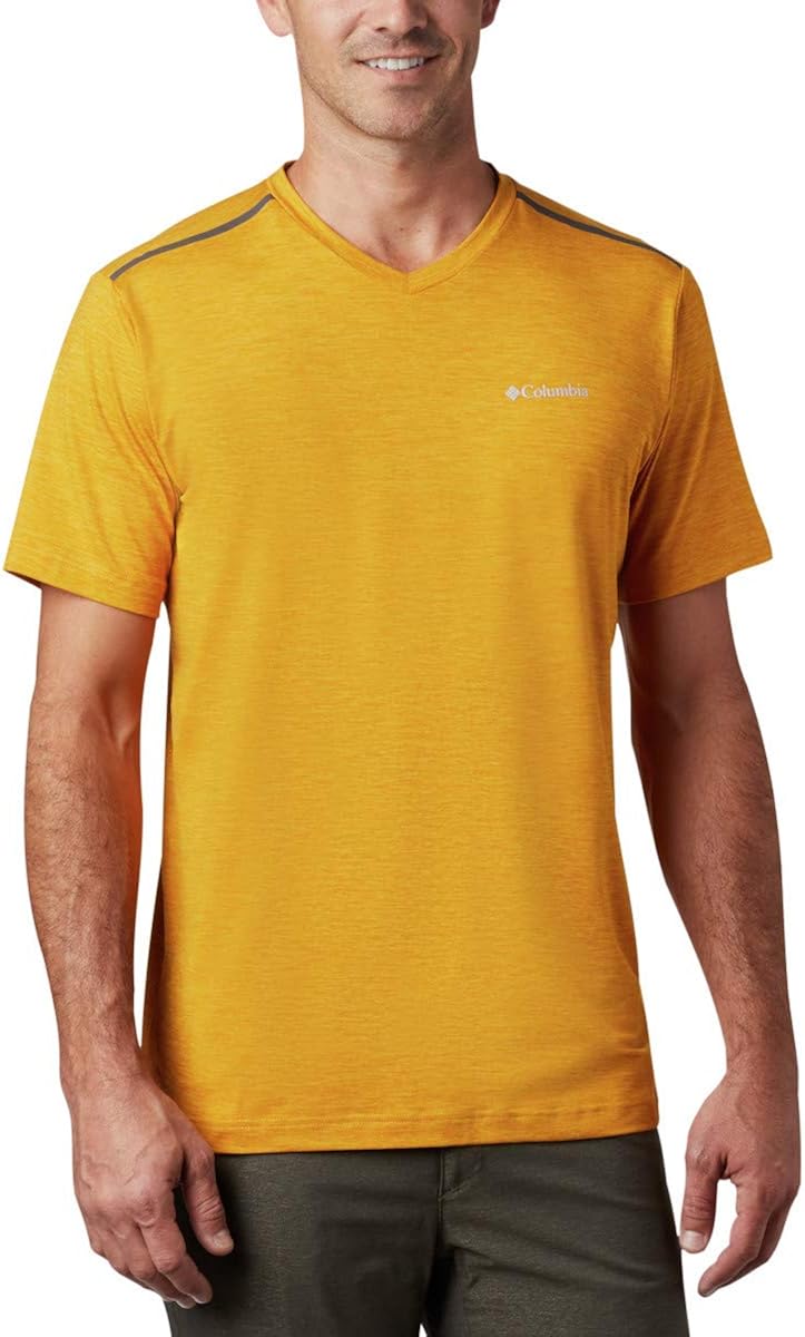 Columbia Men's Tech Trail II V Neck, Moisture-Wicking, UV Sun Protection : Clothing