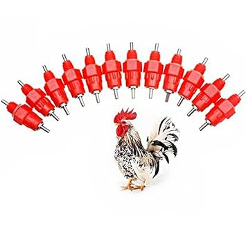 100pcs Auto Water Nipple Valves Drinker Waterer Feeder Poultry
