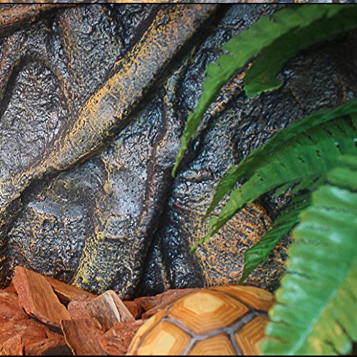 Coohole 3D Foam Rock Reptile Stone Aquarium Background Backdrop Fish Tank Board Home Decor (I) - Thumbnail 5
