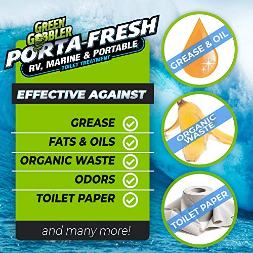 Green Gobbler Porta Fresh Best RV Marine Porta Potty Holding Tank