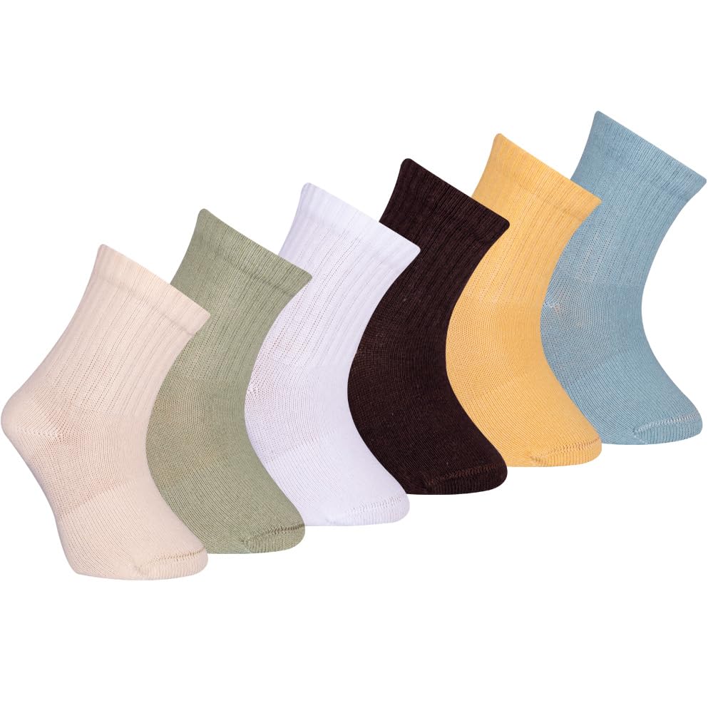 Photo 1 of **MISSING BLUE PAIR**
Petit Minou Bella Seamless-Toe Turkish Cotton Ribbed Crew Socks - Stylish and Cozy 6-Pack Baby & Toddler Socks (US, Age, 2 Years, 3 Years, Canopy)