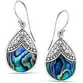 Purple Earrings for Women - 925 Sterling Silver Beach Boho Unique Earrings Costume Jewelry Birthday Christmas Gifts