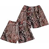 Sooluness Men's 5 Inches Inseam Camo Real Tree Print Mesh Lined Athletic Basketball & Beach Workout Quick-Dry Shorts