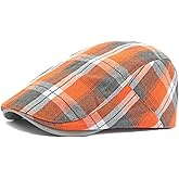 Qianuer Newsboy Hats Adjustable Ivy Flat Cap Gatsby Cabbie Driving Beret for Men Women