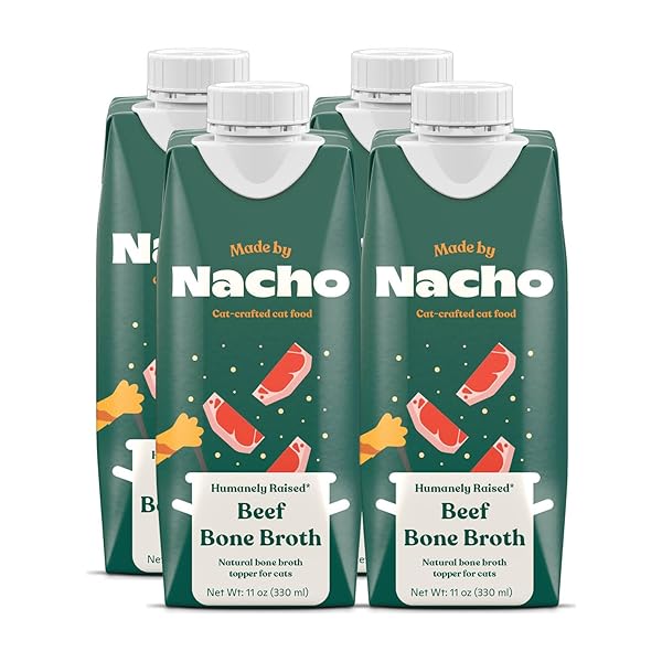 MADE BY NACHO BONE BROTH CAT FOOD TOPPER...