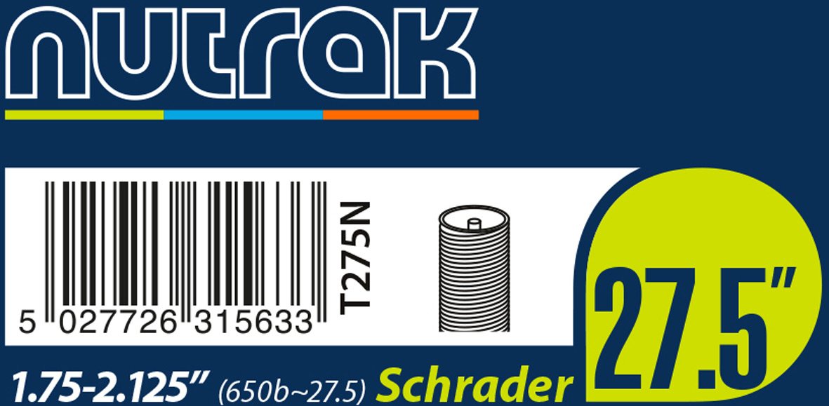 Nutrak 27.5 or 650B x 1.75-2.125 Schrader inner tube