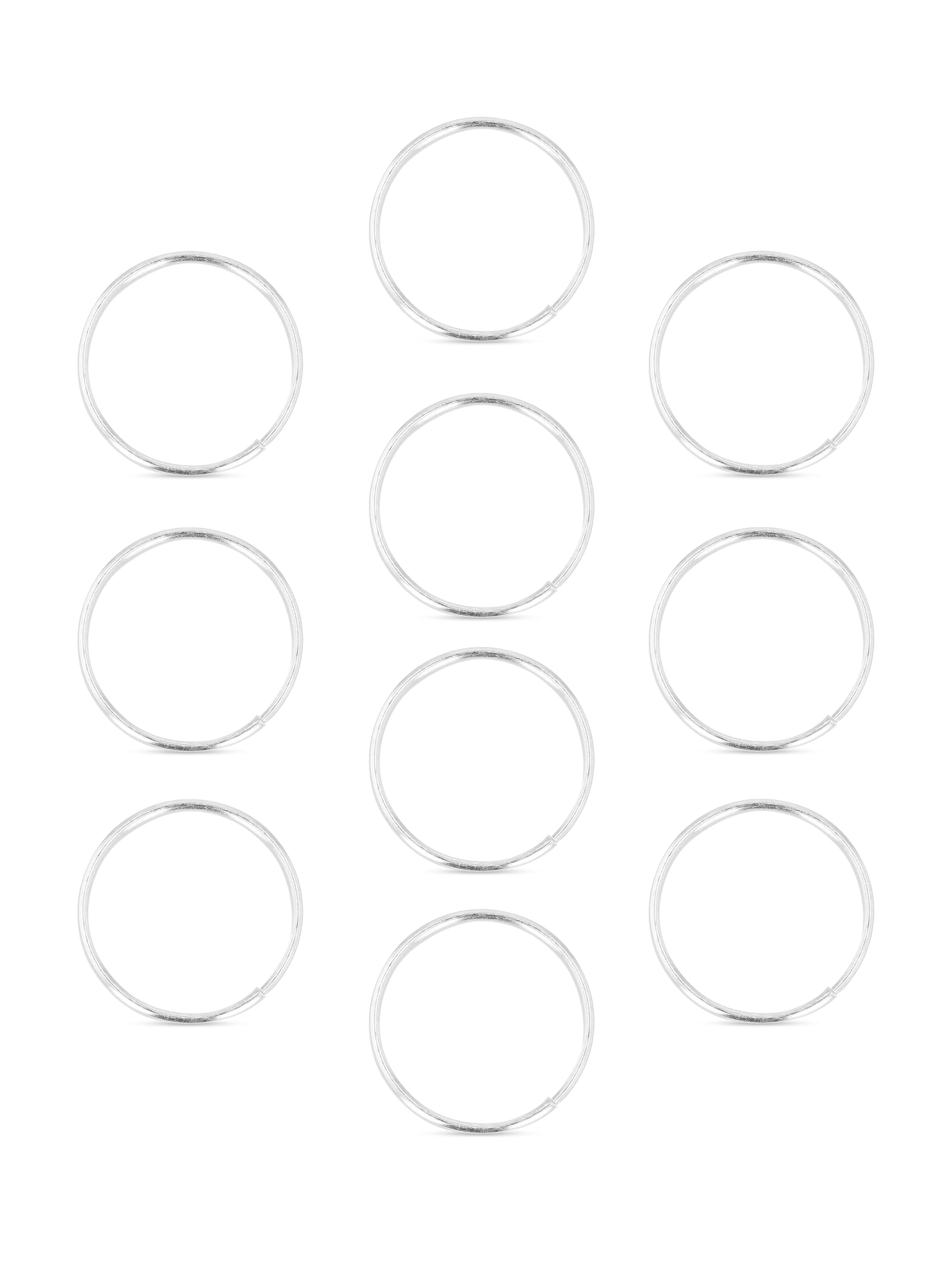 Red Crimson Pack of 20 Thin 925 Sterling silver Plain nose rings (8.00)