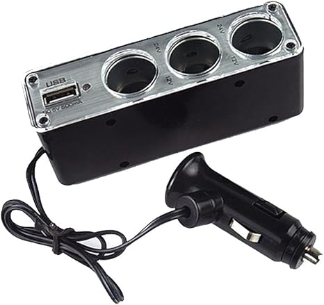 Amazon Co Jp Hommy シガーソケット Usb 車載充電器 ソケット 3連 4usbポート 12v 24v 車対応 シガーライター ソケットスプリッタ 3連シガーソケット分配器 Usbポート搭載 Diy 工具 ガーデン
