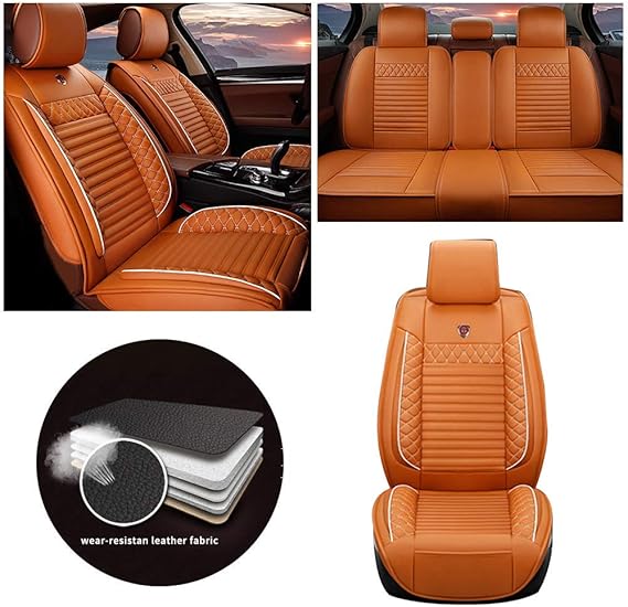 Car Seat Covers for Smart Fortwo Forfour Leatherette Car Front and Rear