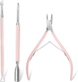 Makartt Cuticle Cutter with Pusher and Nipper 3 Pcs Set Stainless Steel