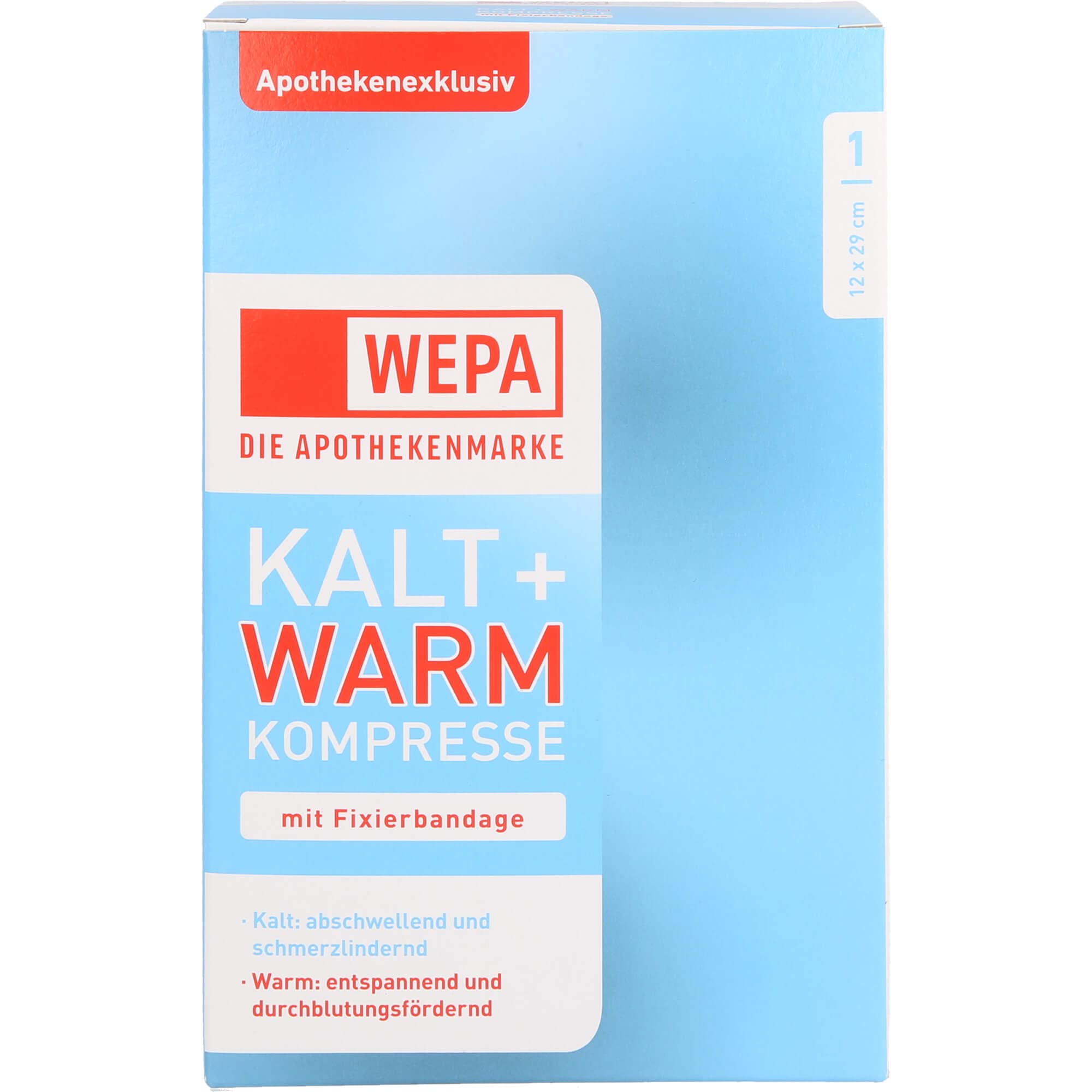 Wepa cold warm compress 12 x 29 mm cold / warm compress, 1 piece