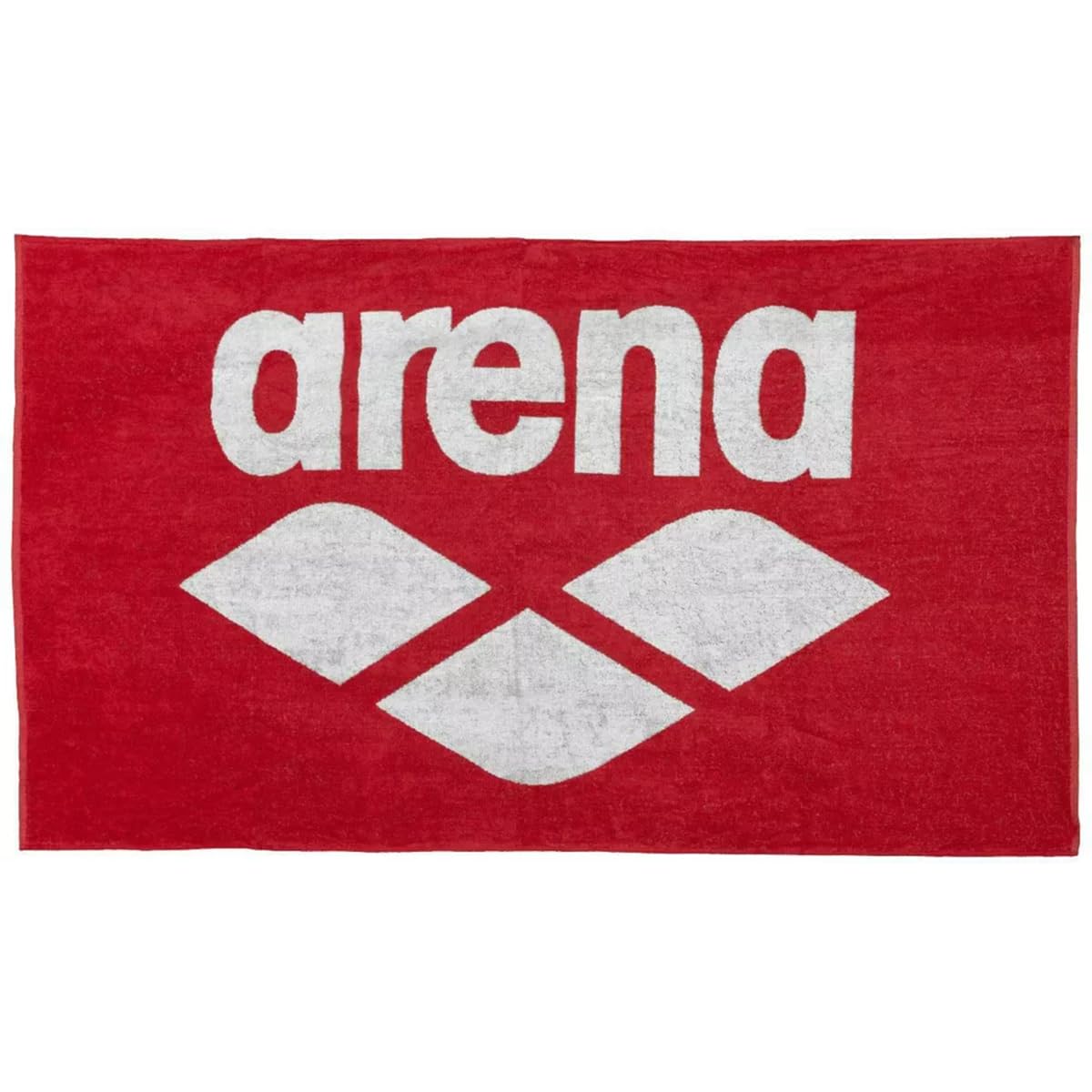 ARENA unisex adult Cotton POOL SOFT TOWEL, Red-white, One Size UK