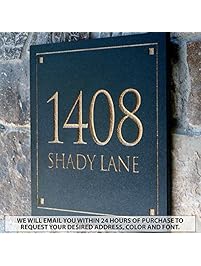 Engraved Stone Address Plaque. These plaques are made from solid, real stone