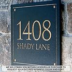 Engraved Stone Address Plaque. These plaques are made from solid, real stone