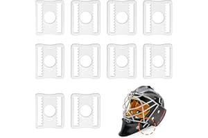 GY Hockey Goalie Mask Slider Clips 10 Pack – 3 x 2.6 cm (1.18 x 1.02 Inches) – Durable Plastic (PC) Replacement Helmet Buckle