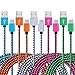 CIQILY Type C Charger Cable, 5-Pack 6FT USB C to USB 2.0 Braided Charger Cord