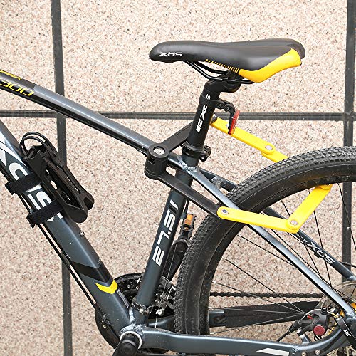 ZUKKA Bike Folding Lock，Heavy Duty Fold Bike Lock，Alloy Steel Foldable