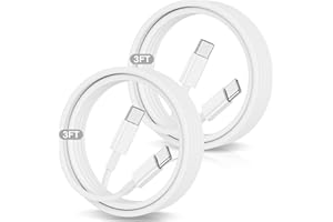 Hcoob USB C Cable 3ft,iPhone 15 Charger Cord for iPhone 15 Pro/15 Pro Max/15 Plus,Apple USB C to USB C Fast Charging Cable for MacBook Air/Pro13'/iPad Pro,Type C Cable for Samsung Galaxy S23/S22 Ultra