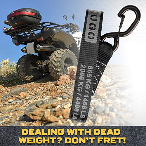 Paquete De 6 Correas De Amarre De Bucle Suave – 12 X 1 Pulgada – Para Scooters, ATV, UTV, Motocicletas