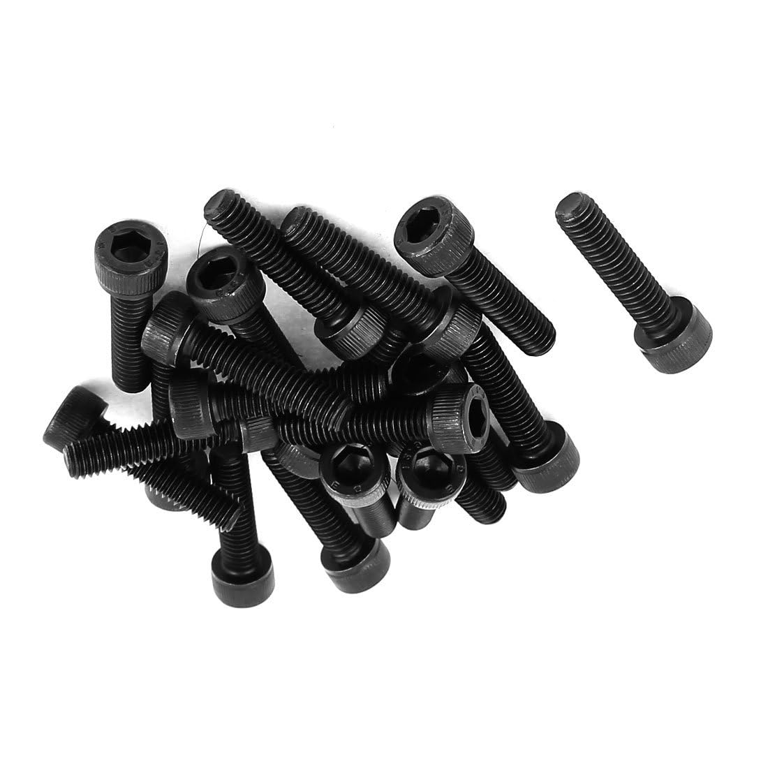 MACHSWON M6x25mm Hex Socket Head Cap Screws Bolts Full Thread 12.9 Grade Alloy Steel Black Oxide Finish Allen Socket Drive Machine Screws 20Pcs — image 1