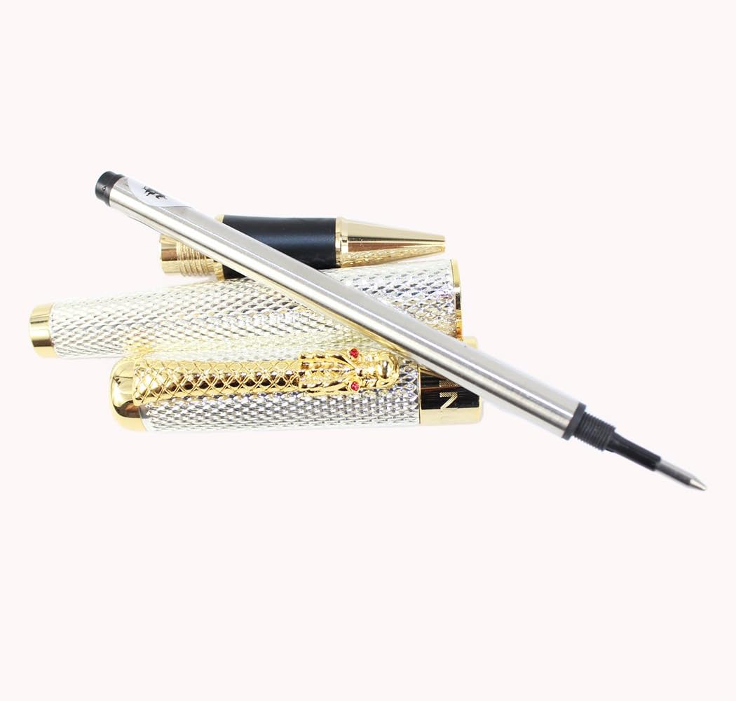 Gullor Golden Dragon Red Crystal Eyes Rollerball Pen - Image 5