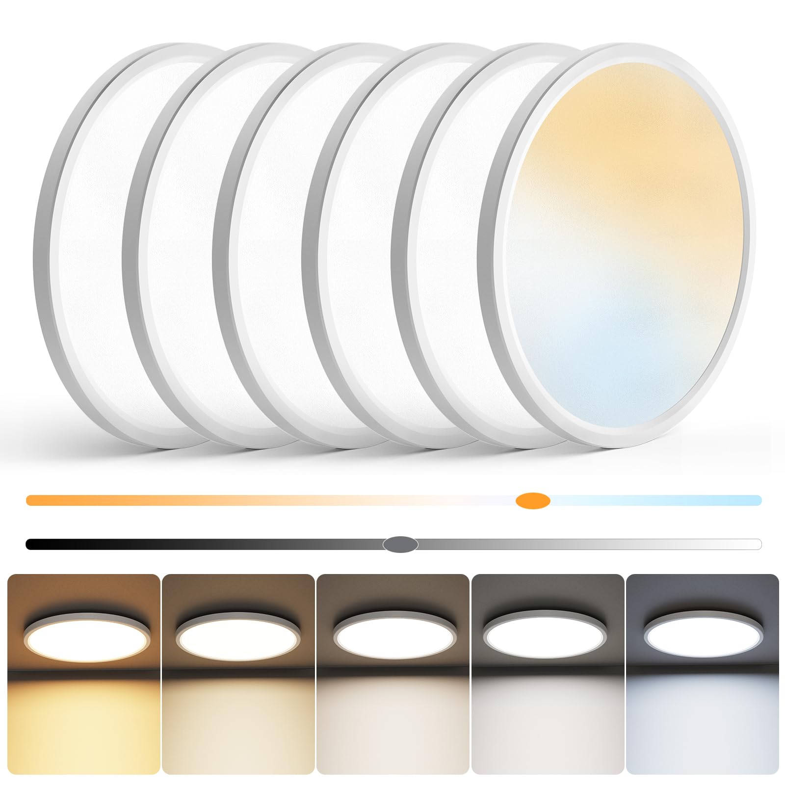 NIORSUN 12 inch Flush Mount LED Ceiling Light