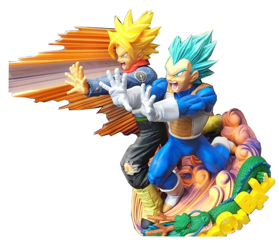 BANPRESTO 80553 Super Master Stars Diorama II, Vegeta & Trunks, The Brush, Super Dragon Ball, 20 cm