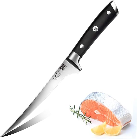 SHAN ZU Filleting Knife 7 inch Edge Deboning Fish and Meat