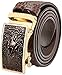 Falari Alligator Crocodile Dress Belt Embossed Genuine Leather Automatic Buckle 7021