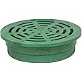 Storm Drain FSD-040-R Round 4" Drain Grate - Green