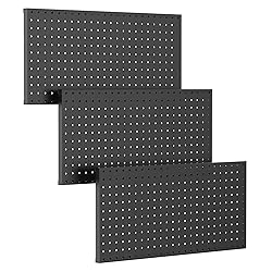 TORACK 3 pcs Metal Pegboard Panels for Wall Garage