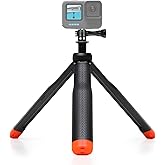 SOONSUN 4in1 Floating Selfie Stick Tripod for GoPro Hero 13 12 11 10 9 8 7 6 5 4 3, Max, AKASO, Osmo Action 3/4/5 Pro Camera - As Waterproof Extension Monopod Pole Floating Handle Grip Tripod Stand
