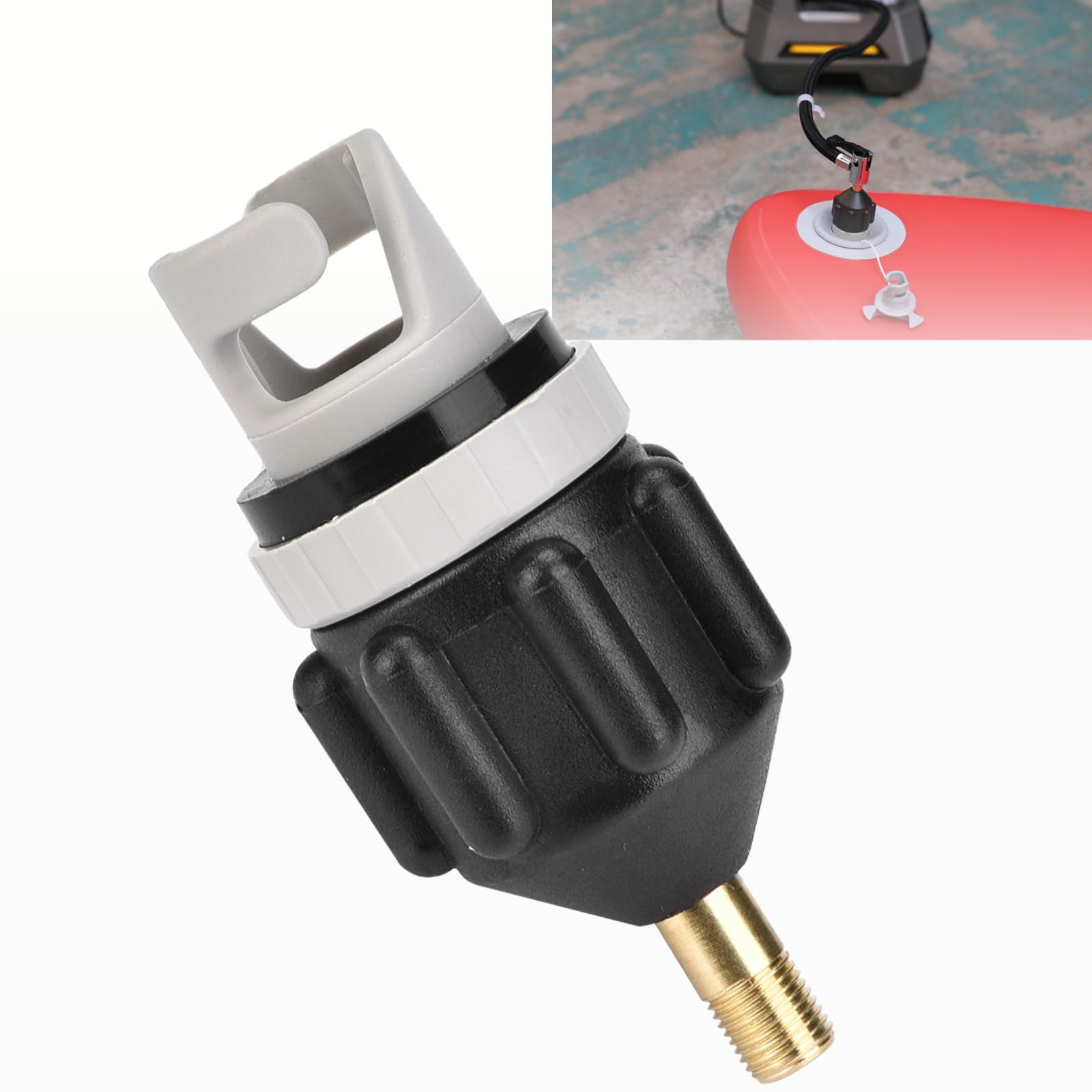 SUP Pump Adaptor,Inflatable Boat SUP Valve Adaptor With Standard Conventional Air Valve Attachment