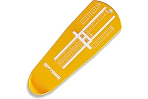 SPY SEE OPEN YOUR EYES Foot Measurement Device Shoe Sizer Measuring Devices US Size Foot Sizer With Bag for Adults Men Women Infants Kids (Orange)