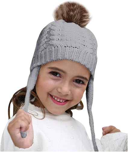 Amazon Co Jp Deodehi 幼児の子供の男の子の女の子の暖かいかぎ針編みのニットearflap帽子ビーニーキャップ ニット帽 ベレー帽 帽子 マフラー スカーフ キャップ キッズ ベビー 男の子 女の子 子供 ウール 綿 無地 防寒 保温 可愛い 厚手 保温 春 秋 冬 誕生日