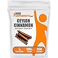BulkSupplements.com Ceylon Cinnamon Extract Powder - Cinnamon Extract, Cinnamon Ceylon - Cinnamon Supplement, Pack of 1 - Gluten Free & Soy Free, 1000mg per Serving, 500g (1.1 lbs)