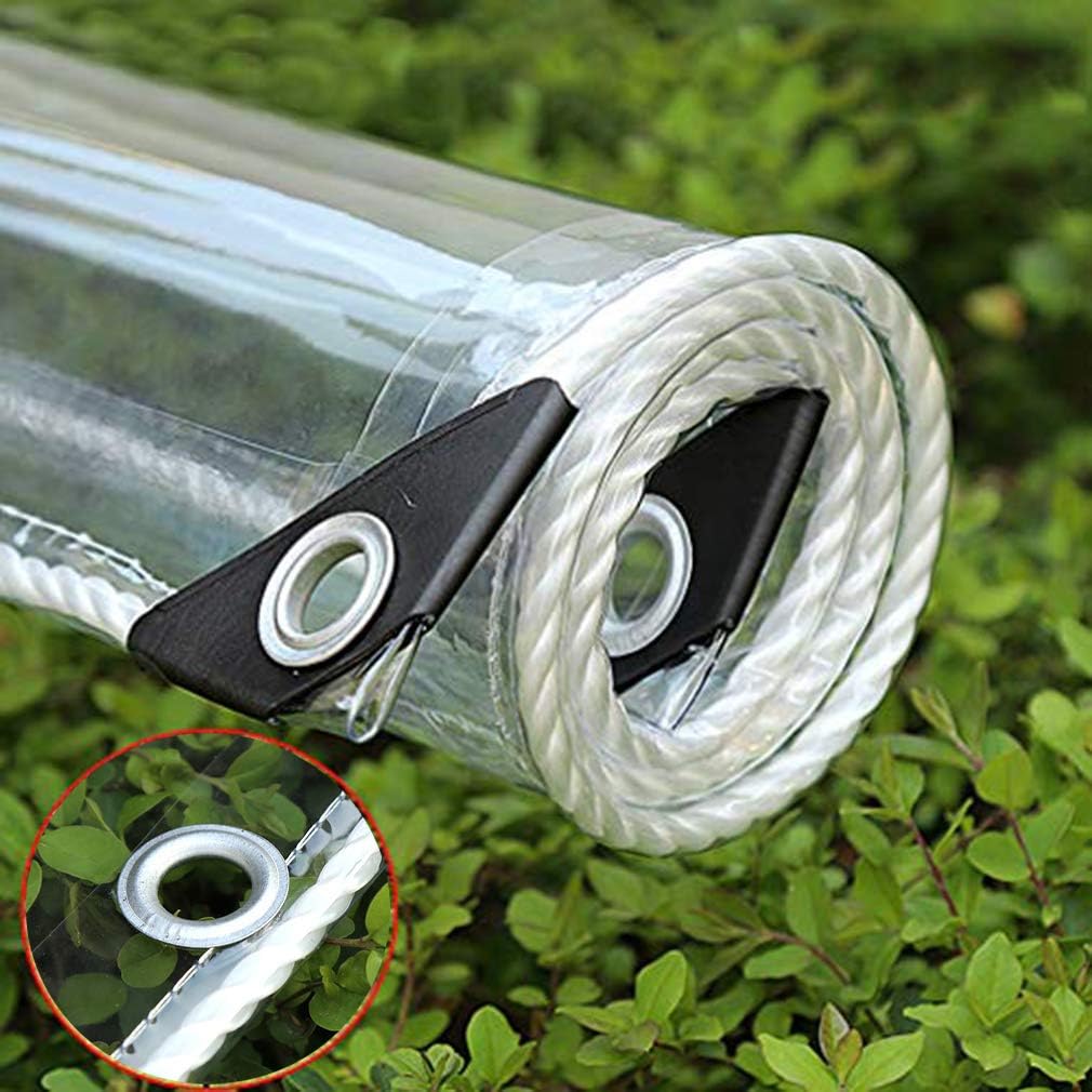 365g/m² Heavy Duty Waterproof PVC Transparent Tarpaulin Poly Clear