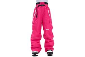 HIGH EXPERIENCE Snowboard Pants for Women Men Baggy Ski Pants Loose Warm Insulation Waterproof Windproof
