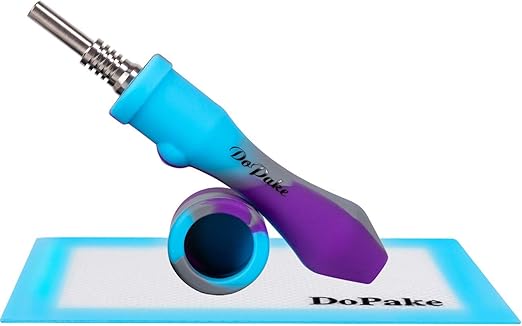 Amazon Com Dopake Silicone Honey Straw 4 5 Including Nonstick Wax Mat 6 X 4 4 Multiple Blue Kitchen Dining