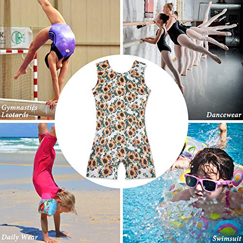 image for TUONROAD 3D Floral Prints Leotards Size 7 Professional Ballerina Dance