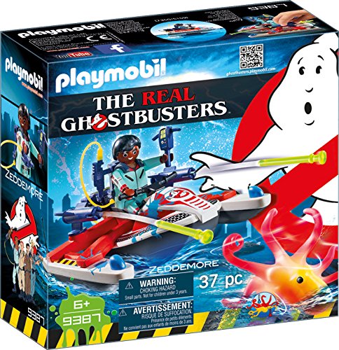 PLAYMOBIL Ghostbusters 9387 Zeddemore mit Aqua Scooter, Schwimmfähig, Ab 6 Jahren